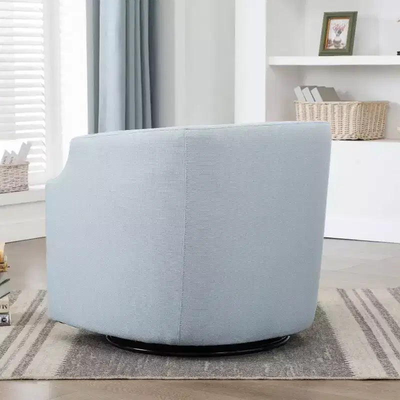 Fauteuil crapaud pivotant et inclinable, rembourré