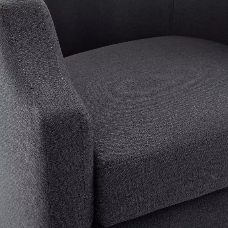 Fauteuil crapaud pivotant et inclinable, rembourré