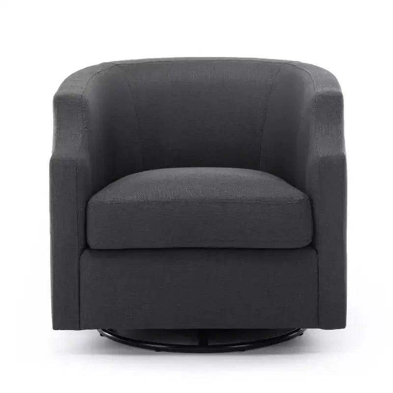 Fauteuil crapaud pivotant et inclinable, rembourré
