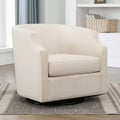 Fauteuil crapaud pivotant et inclinable, rembourré