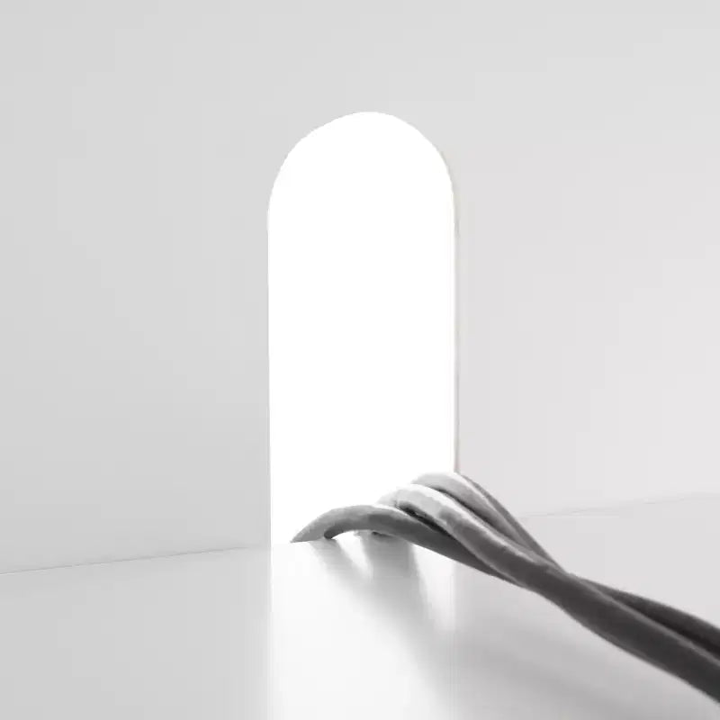Meuble TV 2 portes 1 niche, blanc