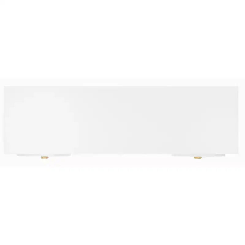 Meuble TV 2 portes 1 niche, blanc