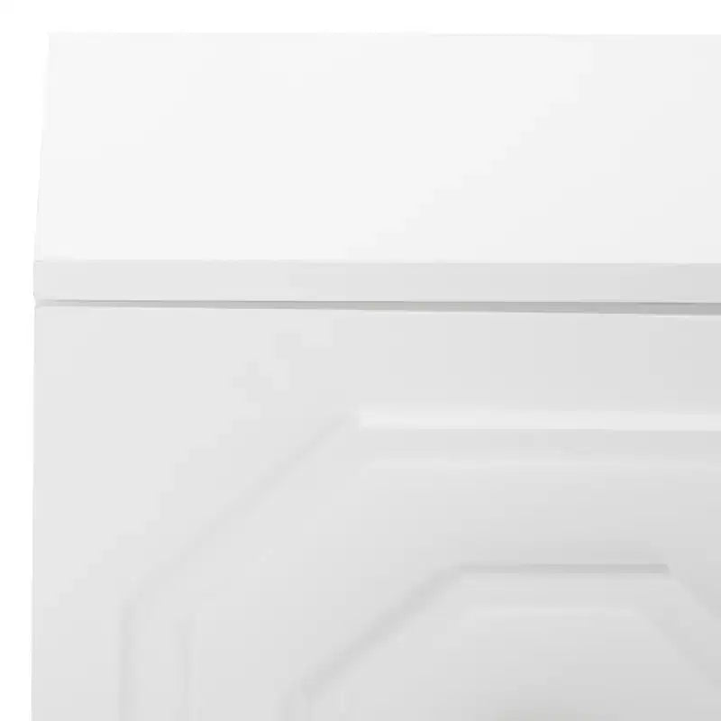 Meuble TV 2 portes 1 niche, blanc